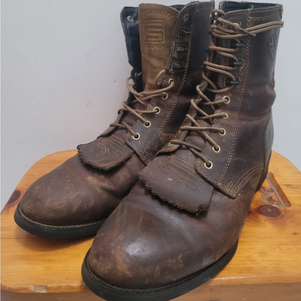 Mens 9.5EE Ariat Heritage Lacer Roper Western Boots
